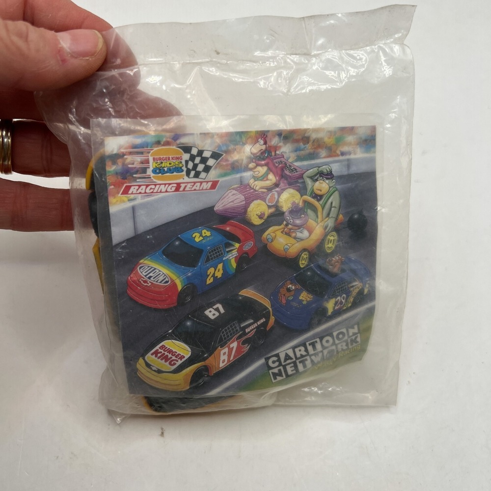 Vintage Burger King Kids Club Racing Team 87 Joe Nemechek NASCAR Toy Sealed